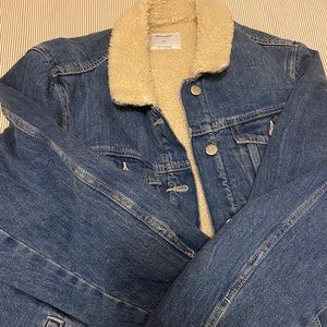 Denim Sherpa jacket